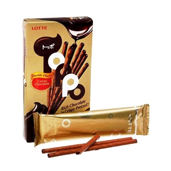 Snack dolce Toppo gusto doppio cioccolato - Lotte 40g.